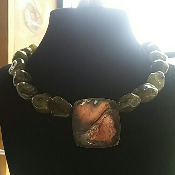 Artisan: B. Aston Necklace and Earrings Set - Picture 2 of 6